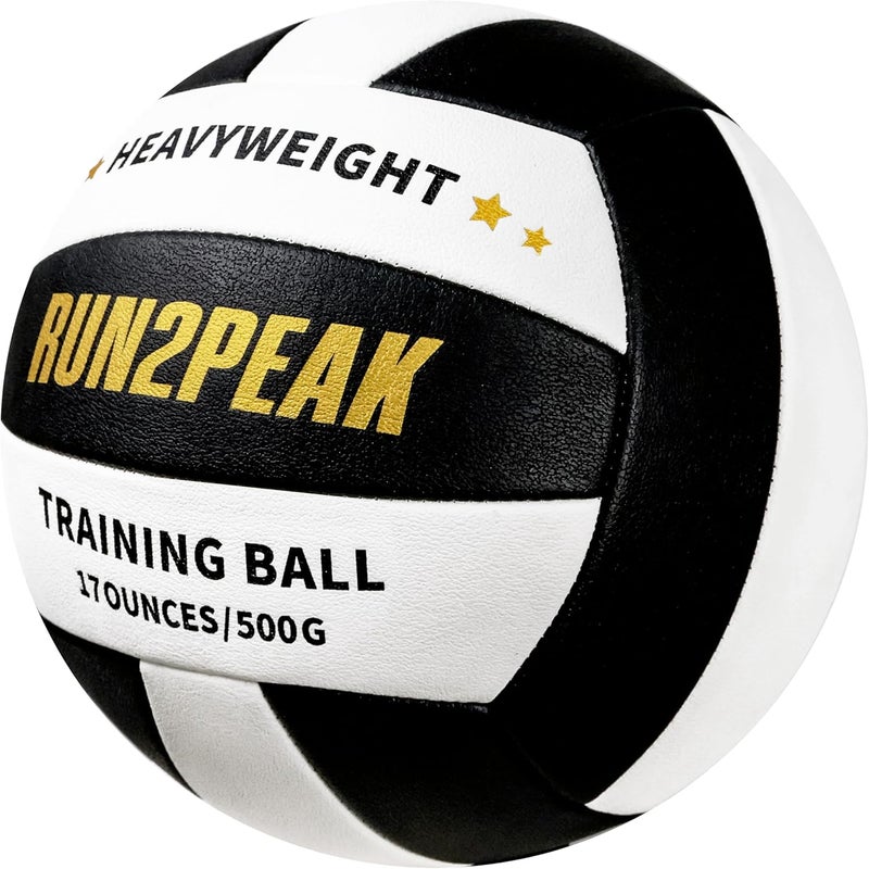 RUN2PEAK Heavy Weight Volleyball Setter Training Ball Official Size 5 Volleyballs PU Practice Volley Balls for Indoor Rebounder Equipment Setters Weighted Volleyball Setting Trainer - Image 2